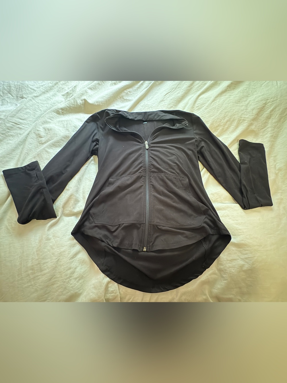 Women's Black Full-Zip Lightweight Jacket
